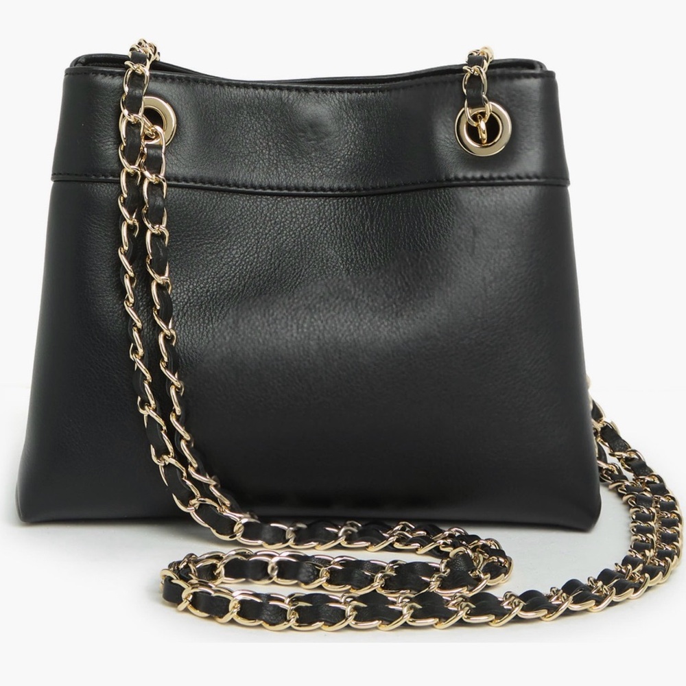 NWT VALENTINO BY MARIO VALENTINO LEATHER  RITA SIGNATURE BLACK SHOULDER BAG - Picture 6 of 15